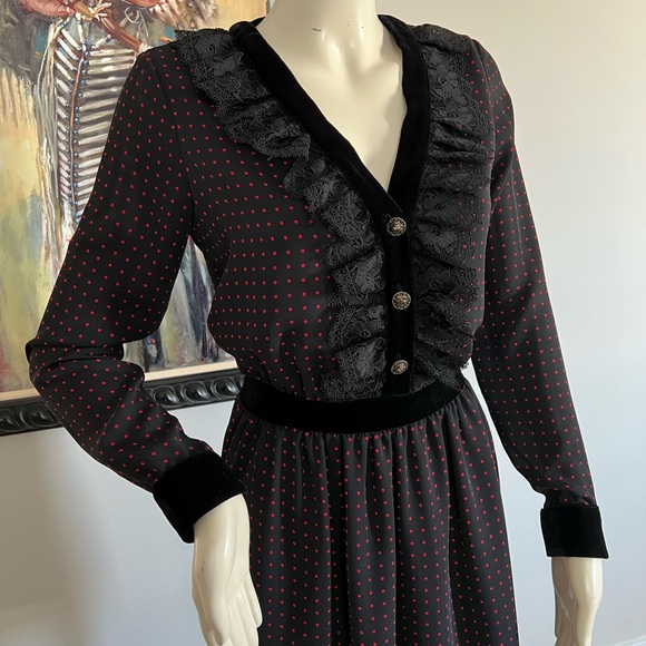 NWT THE KOOPLES Embellished Polka-Dot Dress - Picture 11 of 12